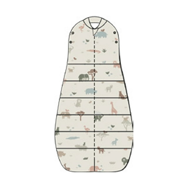 ergoPouch - Cocoon Sleep Sack Swaddle - Organic Cotton Newborn Swaddle Bag with Two-Way Zipper - Baby Swaddle Blanket for Safe Sleep 0.2tog - Savannah 3-6M