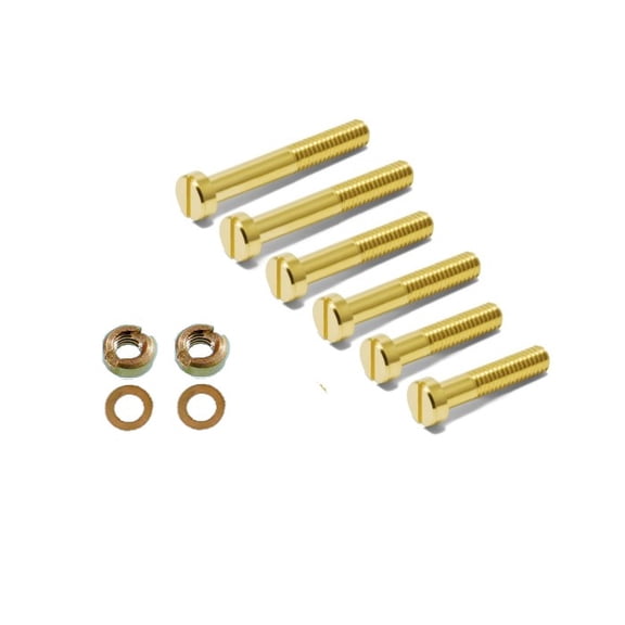Brass Anti-Static Turntable Cartridge Headshell Mounting Screws Nuts & Washers