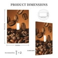 thumbnail image 3 of KLL Coffee Beans Pattern Electrical Outlet Covers, 3" x 5" 1 Pack Electric Receptacle Plug Covers for Decorator Receptacle Outlet & Switch-Style T, 3 of 6