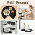 thumbnail image 5 of Hardcometrue Lazy Susan (2 Pack) Black Shelf Liner, Modern Kitchen Organizer, 5 of 5
