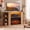 Natural, variant on Costway 50" Television Stand with Adjustable & Removable Shelf, Media Console Table Rustic Brown
