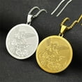 thumbnail image 2 of Archangel St.Michael Protect Us Necklace for Women Men 14K Yellow Gold Saint Michael Chain Jewelry colar masculino, 2 of 7