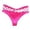 Hot Pink, variant on Women's Transparent Hollowed Out Seamless Panties Low Waist High Elasticity Lifting Spicy Mesh Thong Underwear