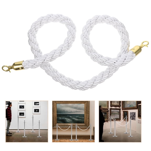 HONMEET Event Stanchion Rope Barrier for , Queue Management, Safety, and Organization