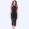 thumbnail image 3 of Pantalones de traje de neopreno Mantenga cálido Neopreno Hombre esponja con esponja Leggings para bucear Natación Snorkeling Scuba Scuba Surfing Femenino Raya Roja S 1.5mm Guardurnaity OD003701-08, 3 of 7