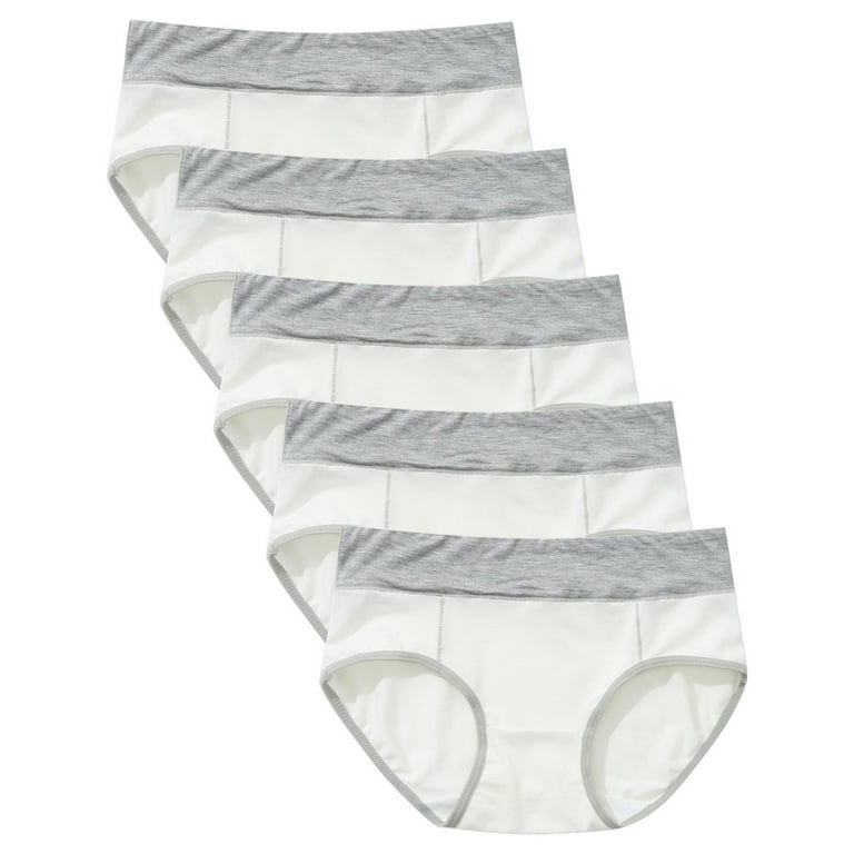 HUPOM Underwear For Women Panties High Waist Leisure Tie Banded