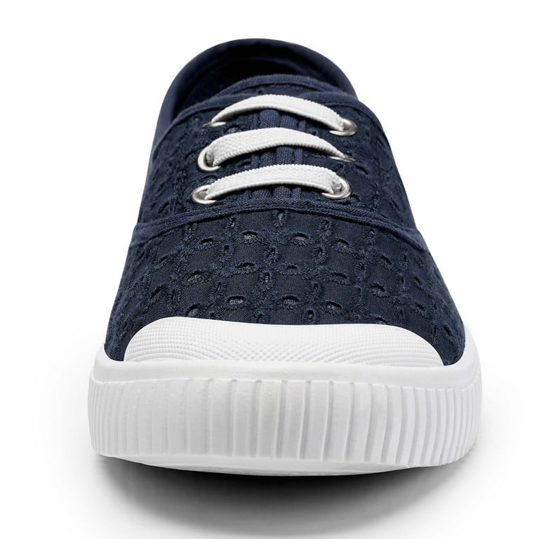 Harvest Land Women s Low Top Canvas Shoes Fashion Flat Slip on Sneakers Classy Tennis Shoes