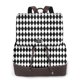 thumbnail image 1 of Disketp Black And White Diamonds Mochila de Cuero para Mujer, Bolso de Espalda Antirrobo con Estilo para Viaje, Trabajo y Uso Diario, 1 of 4