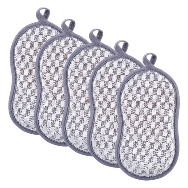 Esponja para fregar de cocina Laklulu, reutilizable, estropajo multiusos, esponja para limpiar platos