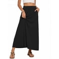 thumbnail image 3 of Fantaslook Long Skirts for women Boho Casual Maxi Skirt Trendy Elastic Waist Flowy Skirts with Pockets, 3 of 8