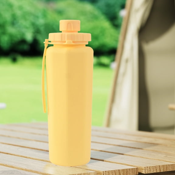 Collapsible Water Bottles 20oz, Foldable Travel Water Bottle, BPA Free, Silicone Water Bottle Leakproof for Hiking, International Travel, Outdoors