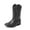 BLACK, variant on Cowgirl Riding Boots Cowboy Western Boots Girls Mid Calf Shoes