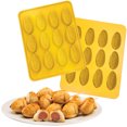 thumbnail image 1 of Mobi 12 Mini Corn Dogs Silicone Baking Mold, Yellow, 1 of 4