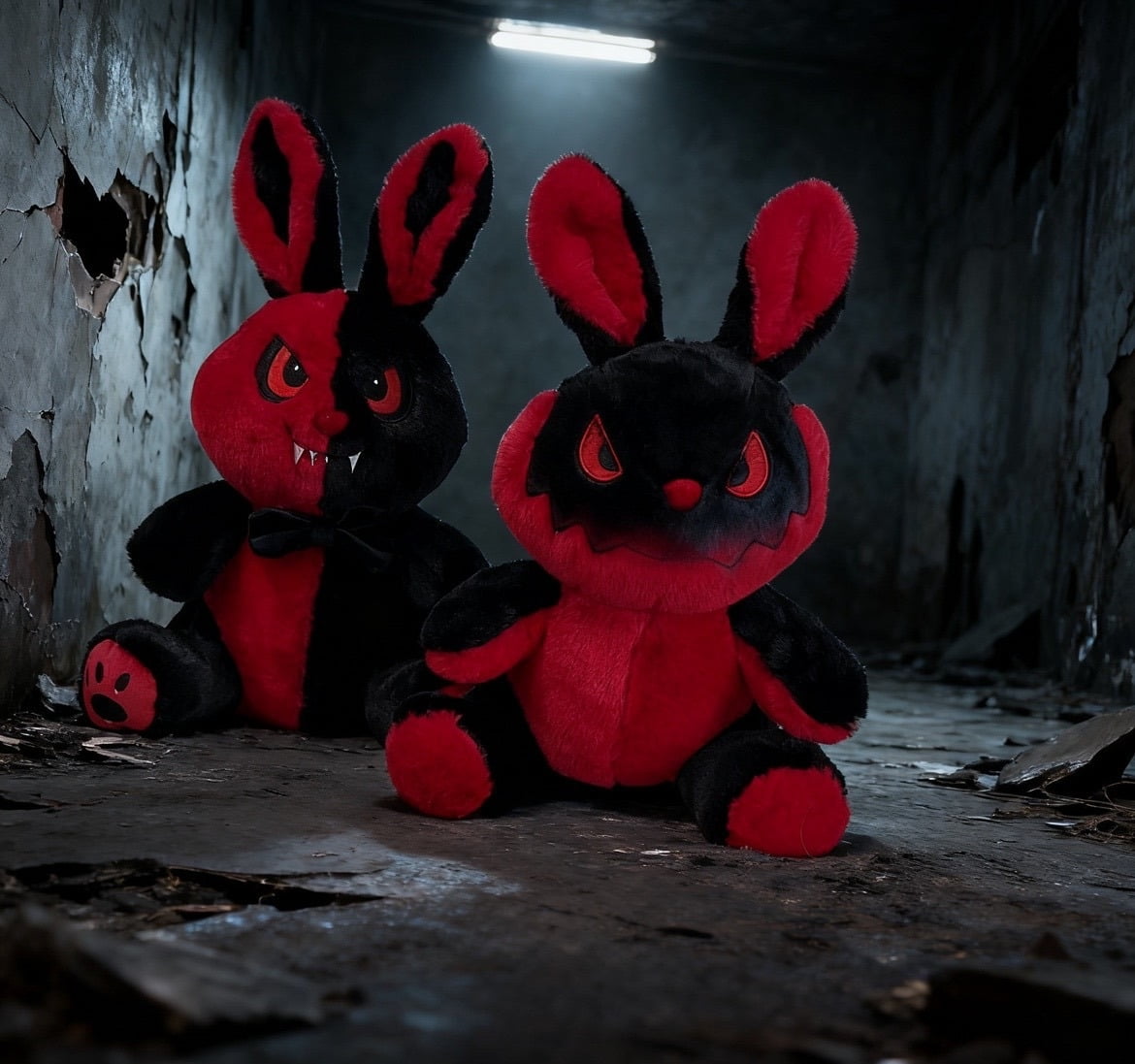 Halloween Bunny Plush Toy, Cute Stuffed Animal Rabbit Doll, Soft Furry Pillow Plushie for Kids and Adults, Holiday Home Decoration, Adorable Rabbit Plush Gift for Halloween Party & Bedroom Decor