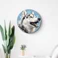 thumbnail image 4 of 12 Inch Wall Clock Battery Operated Silent Clock Decorative for Office, Kitchen, Outdoor, Living Room，Grey Dog Elegant Design, 4 of 4