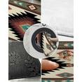 thumbnail image 3 of Shag Bath Rugs Boho Aztec Vintage Tribal Totem Plush Soft Fluffy Doormat Floor Carpet,Non-Slip Living Room Bedroom Kitchen Entryway Door Mats Ethnic Geometric Pattern, 3 of 6