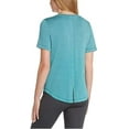thumbnail image 3 of Matty M Ladies' French Terry Tee - Round Neck T-Shirt, Light Teal - Small, 3 of 3