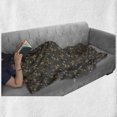 thumbnail image 5 of Floral Soft Flannel Fleece Blanket, Classic Blooming Foliage with Victorian Shabby Vintage Flourish Print, Cozy Plush for Indoor and Outdoor Use, 50" x 60", Charcoal Grey and Peach, by Ambesonne, 5 of 5