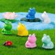 thumbnail image 3 of Nuevas figuras de mini ranas de resina mejoradas, figuras en miniatura de rana verde, figuras de micro ranas, pequeñas figuras de ranas lindas, 3 of 5