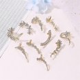 thumbnail image 4 of 1 pieza de clip de oreja bohemio para mujeres y niñas, sin perforación, brazalete de oreja con diamantes de imitación de cristal, mariposa, A05, 4 of 4