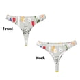 thumbnail image 3 of Fotbe Happy Easter Tanga Sin Costuras para Mujer con Estampado – Panties Invisibles, Transpirables y Cómodos para Uso Diario-X-Small, 3 of 6