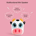 thumbnail image 3 of A1 Mini Speaker Wireless BT Speakers TWS Connection Portable Sound Box Cute Cartoon Small Speaker with Lanyard Remote Shutter Rechargeable Battery HandsFree with Mic, 3 of 8