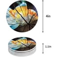 thumbnail image 1 of FMSHPON Goldfish on Wood Texture Set of 8 Round Coaster for Drinks, Absorbent Ceramic Stone Coasters Cup Mat with Cork Base for Home Kitchen Room Coffee Table Bar Decor, 1 of 6