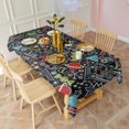 thumbnail image 3 of Math Equations Science Icons Black Pattern Rectangle Tablecloth 60"x102",Waterproof Polyester Rectangle Table Cloth, Wipeable Spillproof Polyester Tablecloth for Dining, Camping, Indoor and Outdoor, 3 of 6