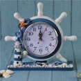 thumbnail image 2 of Ancje Náutico De Madera Vonte Tiempo Reloj Decoración De Faro Baoblaze Reloj de ancla, 2 of 8