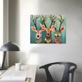 thumbnail image 3 of GOSMITH GreenBox Art + Culture Designer Deer Canvas Wall Art, 3 of 4