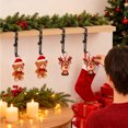 thumbnail image 1 of TABLZONE 4Pcs Stocking Holders Iron Hanging Christmas Stockings Decorative For Fireplace Mantel Simple Design, 1 of 6