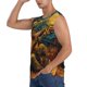 thumbnail image 3 of Balery Starry Night Guitar Turtle Camisetas sin mangas para hombre, absorbe la humedad y protege contra el mal olor.-3X-Large, 3 of 7