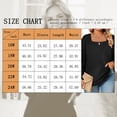 thumbnail image 4 of LANREMON Women Casual Zip Up Hoodies Crew Neck Long Sleeve Tops Fall Shirts Crewneck Color Block Button Pullover Tshirts Tunics Plus Size, 4 of 5