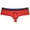 Red, variant on Botmois Men Solid Cheeky Boxers Underpants Pouch Brazilain Bikini 1/2 Rear Coverage Briefs Underwear Yellow L Red M