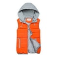 thumbnail image 2 of LoyisViDion Coat 10 Colors Women Autumn Winter Warm Coat Vest Wadded Jacket Orange 12(L), 2 of 7