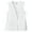 White, variant on Fundamentals Womens Hidden Placket Button Front Scrub Vest, Style 14752