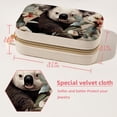 thumbnail image 5 of Koala Velvet Portable Decorative Box with Removable Compartment - Storage Box, Display Case, and Earring Holder - Ideal Gift, 5 of 7