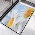thumbnail image 2 of Transform Your Bath Space with Cute Daisy Bath Mat - Non-Slip Super Absorbent Bathroom Rugs - Floral Decor Rug, Machine Washable Floor Carpet - Ideal for Shower & Bathtub - 20x32 inch, 2 of 5