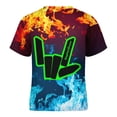 thumbnail image 6 of Share The Love T Shirts, 3D Print Short Sleeve for Boys Girls, Casual Graphic Tee Tops, 6 of 10
