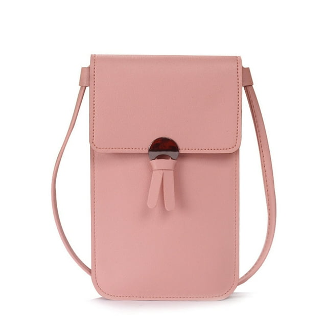 Xihbxyly Cartera para Teléfono con Pantalla Táctil, Piel Sintética Suave, Diseño de Ventana Transparente, Bandolera con Ranuras para Tarjetas, Práctica Bandolera, Ideal para Viajes, Compras, Regalo d