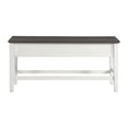 thumbnail image 2 of Picket House Furnishings Eve Bench w/ Gray Fabric and Nail Heads in Charcoal, 2 of 4