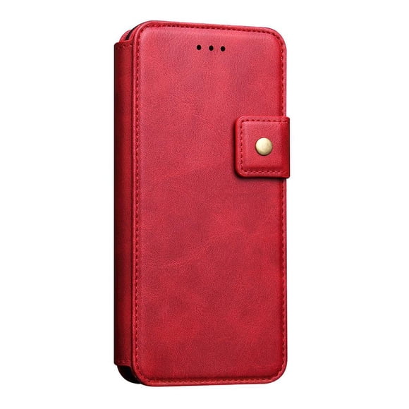 funtasica Étui Portefeuille Multifonction Antichoc pour Téléphone Rouge