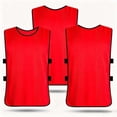 thumbnail image 4 of QSAWXQZ Kids' Soccer Training Tank Crew Neck Sleeveless Elastic Side Mesh Scrimmage Jersey Top 5-12 Years, 4 of 5