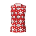 thumbnail image 6 of Lsque Cute Baseball Print Men's Cotton Blend Sleeveless Muscle Shirts (S-3XL)- Moisture Wicking, Odor Protection, UPF 30+,3X-Large, 6 of 8