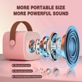 thumbnail image 2 of Máquina de karaoke portátil inalámbrica con micrófono dual para niños con Bluetooth, cambiador de voz mágico, luces LED y calidad de sonido de alta fidelidad, 2 of 5