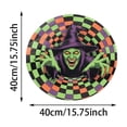 thumbnail image 2 of Halloween Round Rug 3D Optical Illusion Floor Mat Non- Witch Spider Vortex Hole Printed Doormat For Entryway Halloween Party Indoor Home Decor, 2 of 2