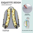 thumbnail image 4 of Sunflower and Leaf Yellow Pattern Backpack for School, Cute School Bag with Adjustable Shoulder Straps and Padded Back, 15.3"x11"x6.7", 4 of 4