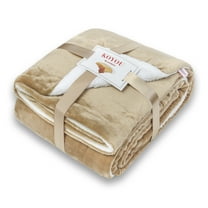 KOYOU Super Soft Plush Sherpa Borrego Blanket Queen Throw