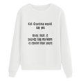 thumbnail image 5 of Vedolay Womens Long Sleeve Tops Women's Long Sleeve Sweatshirts Crewneck Casual Fit Pullover Hoodie Clothes,White XL, 5 of 5