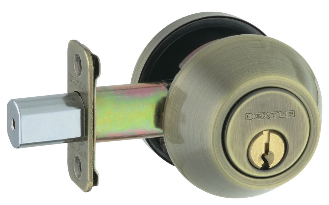 Schlage JD62V609 Antique Brass Double Cylinder Deadbolt
